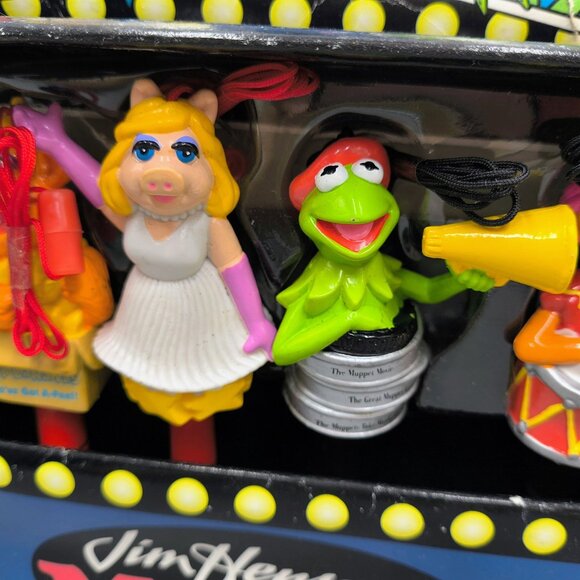 Rare Muppets Personality Pens with Figure Toppers Vintage Set of 6 in box - Picture 9 of 11